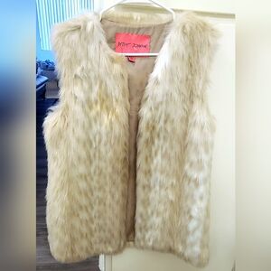 Betsey Johnson Faux Fur Vest
